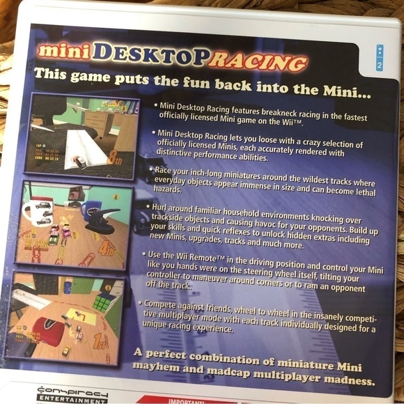 Mini Desktop Racing video game for Nintendo Wii - Picture 3 of 3
